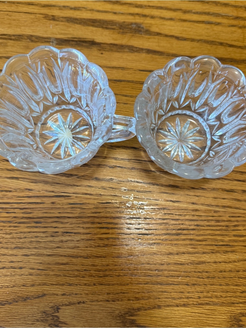 Vtg European Collection 24% Lead Crystal Frosted/etched Bird Sugar & Creamer - Picture 4 of 9